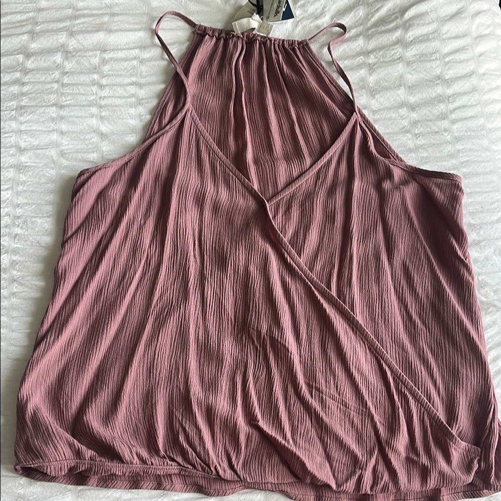 Marshalls Pink Wrap Tank Top Relaxed Style
